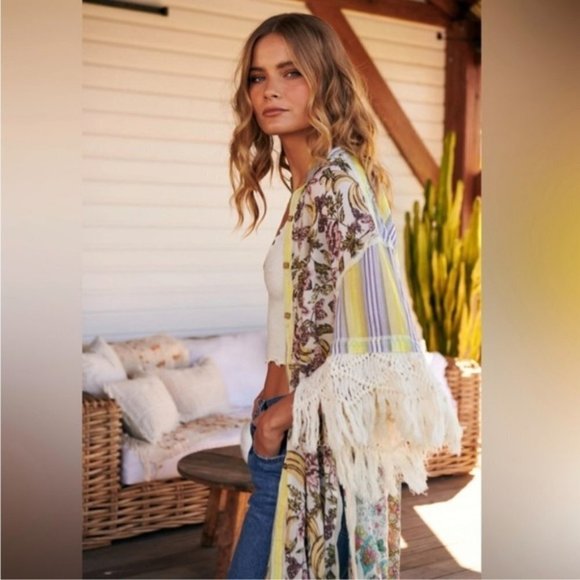 Free People Watching Waves Maxi Shirt s / m - Picture 11 of 14